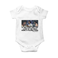 Shirley Chisholm Seat At The Table Quote Baby Onesie Strong Black Women Pride