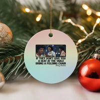 Shirley Chisholm Seat At The Table Quote Ceramic Ornament Strong Black Women Pride