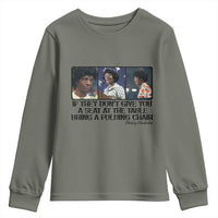 Shirley Chisholm Seat At The Table Quote Youth Sweatshirt Strong Black Women Pride