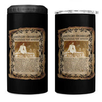 Vintage Newspaper Shirley Chisholm 4 in 1 Can Cooler Tumbler Black History Month Gift