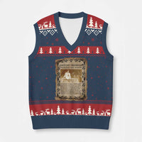 Vintage Newspaper Shirley Chisholm V-Neck Knit Sweater Vest Black History Month Gift
