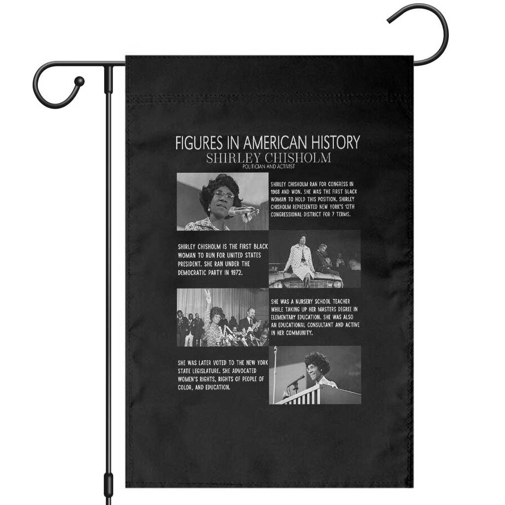 Shirley Chisholm Garden Flag Black Woman Leadership Icon