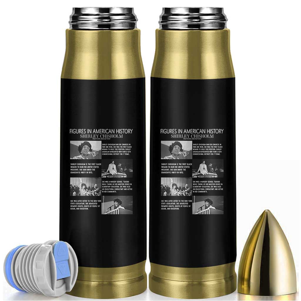 Shirley Chisholm Bullet Tumbler Black Woman Leadership Icon