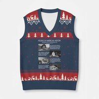 Shirley Chisholm V-Neck Knit Sweater Vest Black Woman Leadership Icon