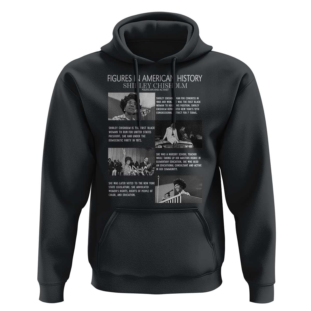 Shirley Chisholm Hoodie Black Woman Leadership Icon