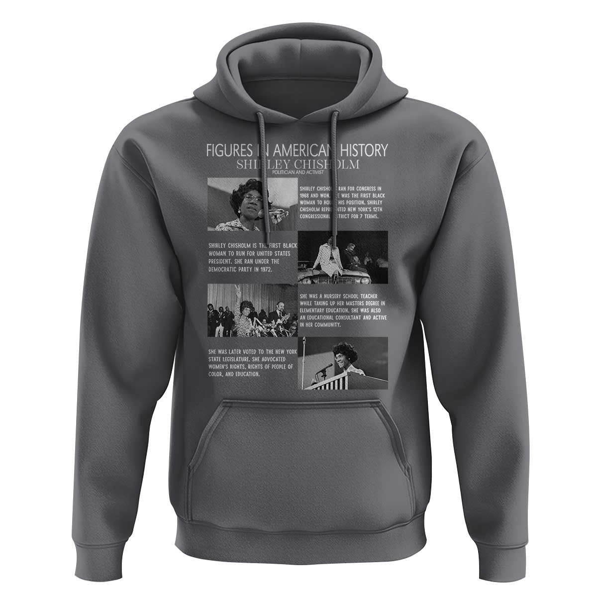 Shirley Chisholm Hoodie Black Woman Leadership Icon