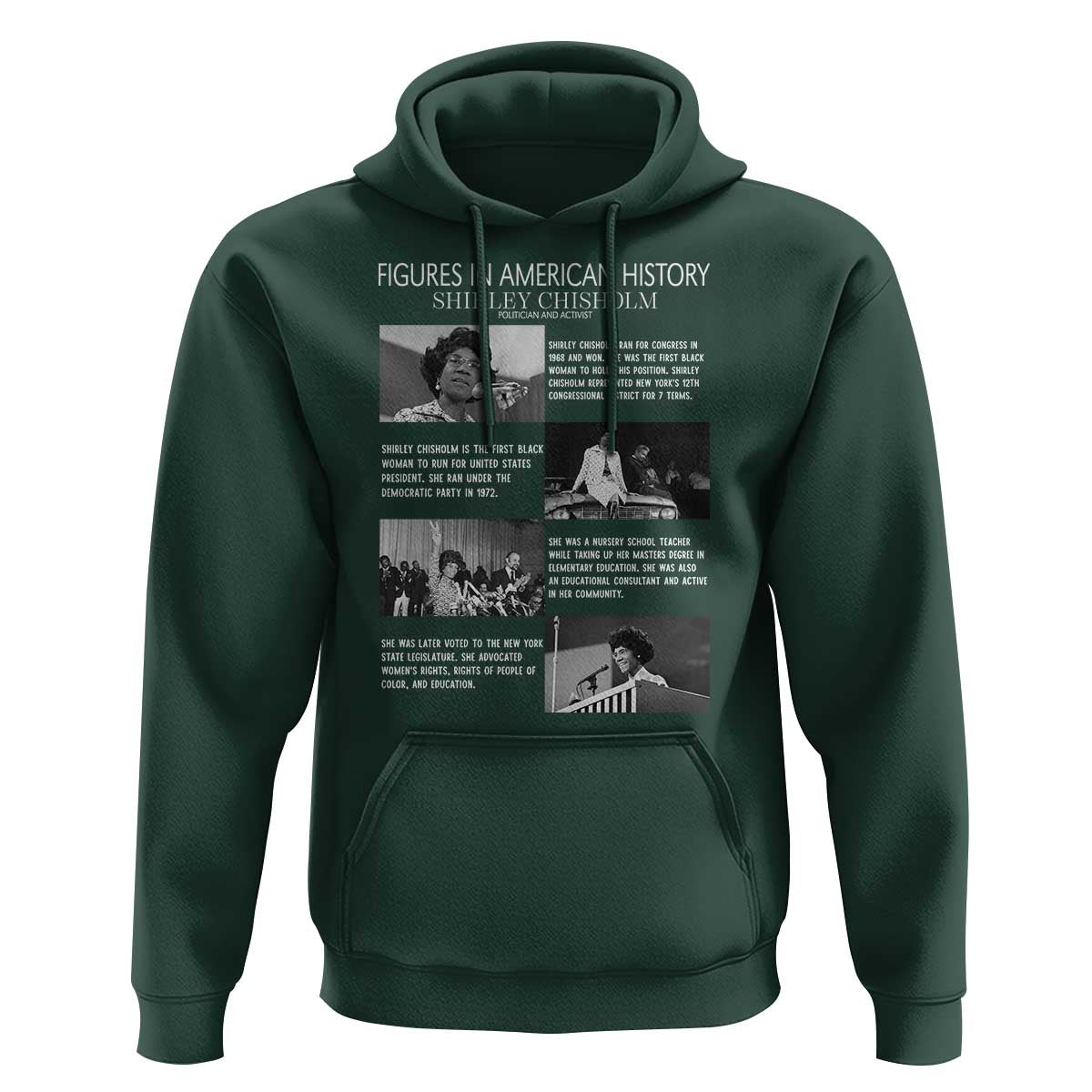 Shirley Chisholm Hoodie Black Woman Leadership Icon