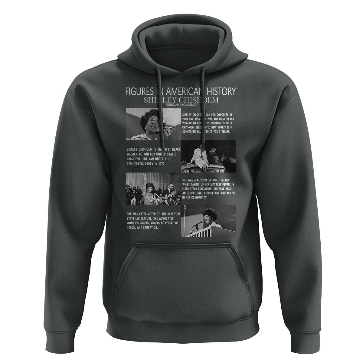 Shirley Chisholm Hoodie Black Woman Leadership Icon