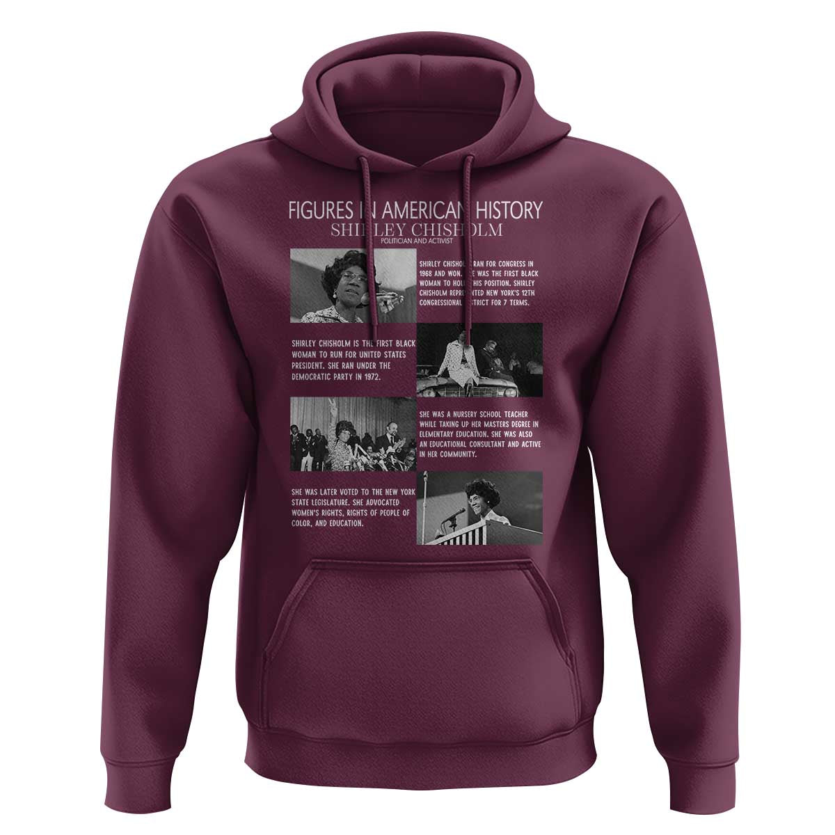 Shirley Chisholm Hoodie Black Woman Leadership Icon