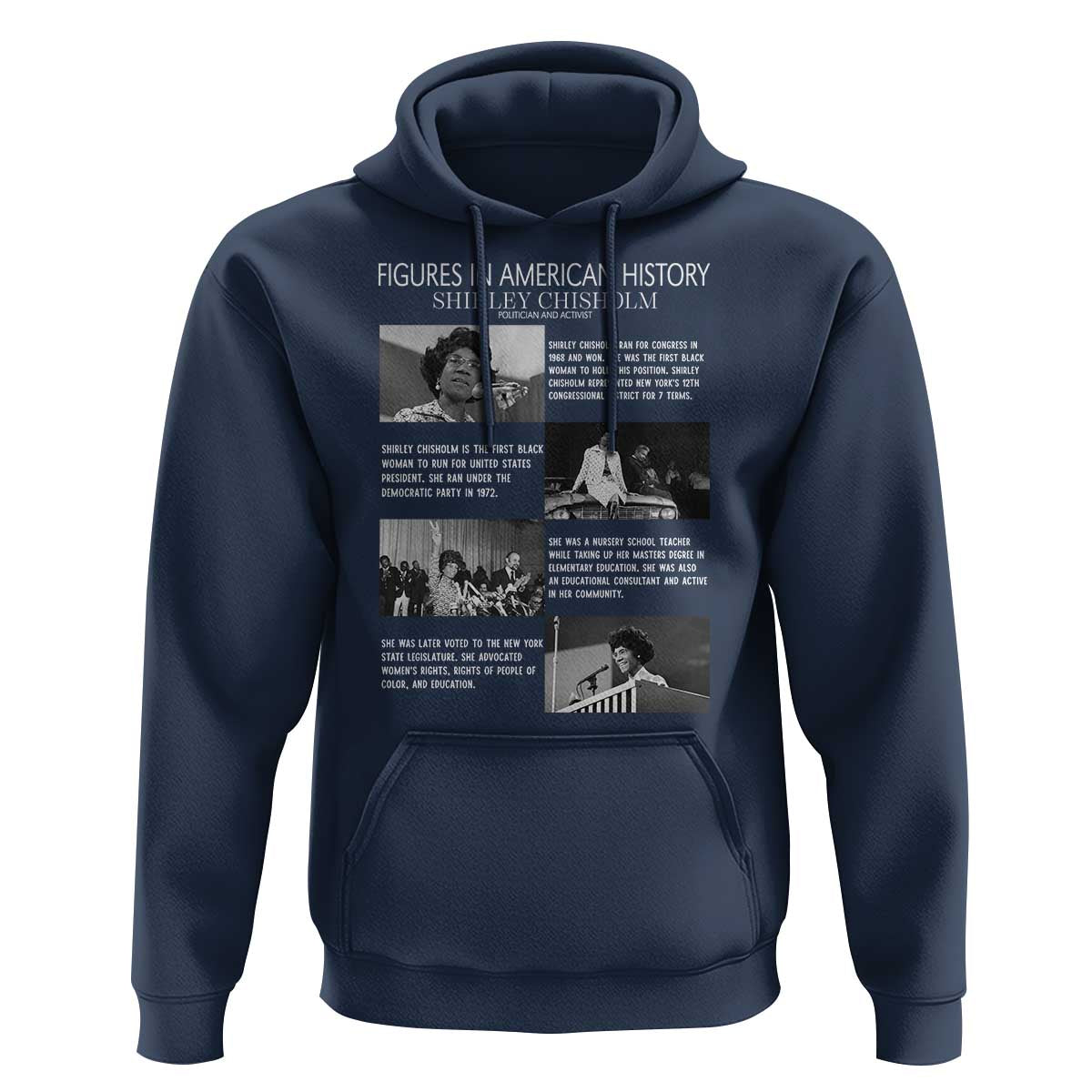 Shirley Chisholm Hoodie Black Woman Leadership Icon