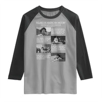 Shirley Chisholm Raglan Shirt Black Woman Leadership Icon