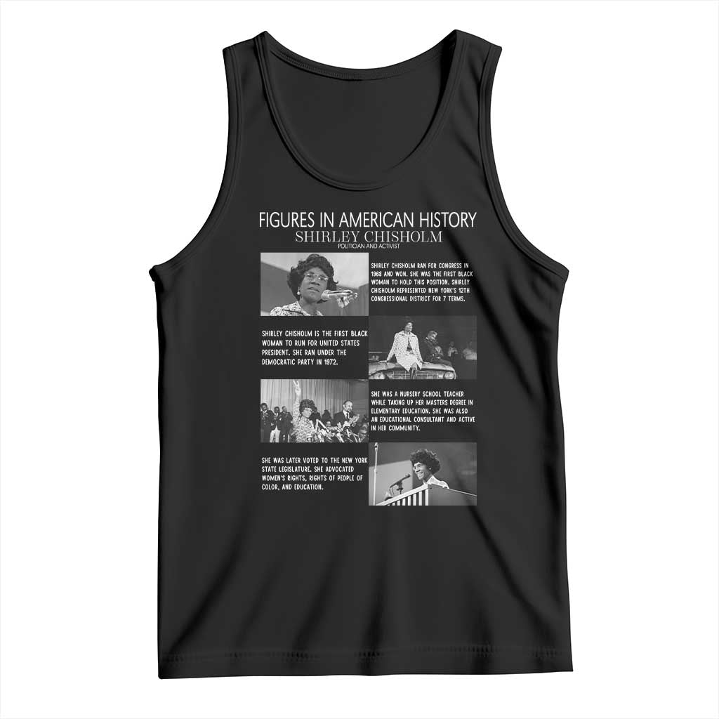 Shirley Chisholm Tank Top Black Woman Leadership Icon