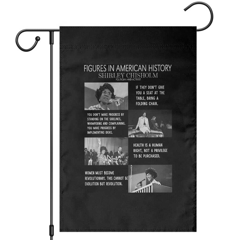 Shirley Chisholm Legacy Garden Flag Civil Rights Woman Leader