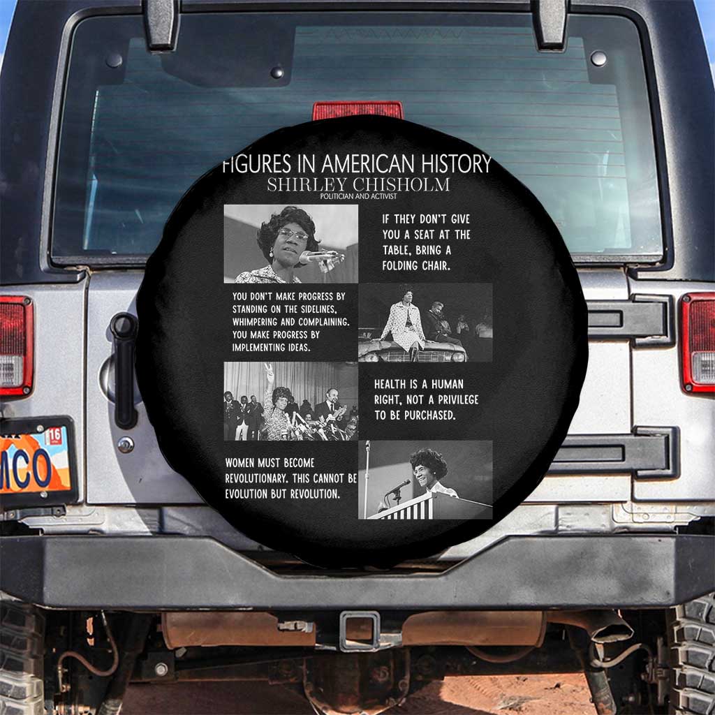 Shirley Chisholm Legacy Spare Tire Cover Civil Rights Woman Leader