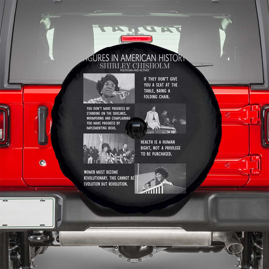 Shirley Chisholm Legacy Spare Tire Cover Civil Rights Woman Leader