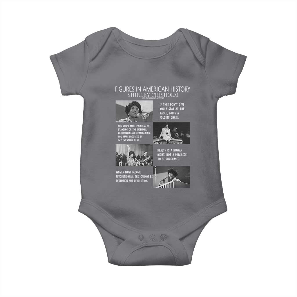Shirley Chisholm Legacy Baby Onesie Civil Rights Woman Leader
