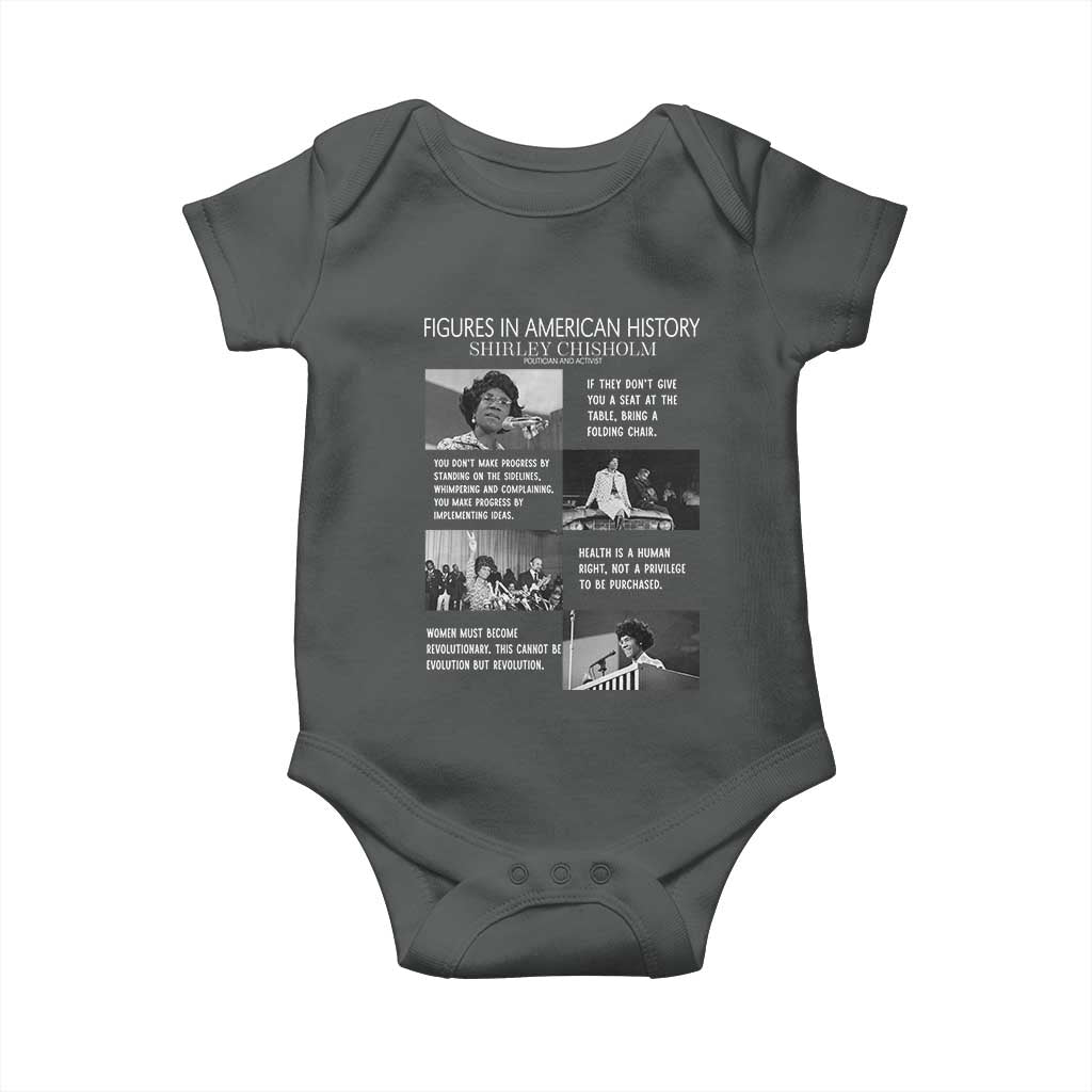 Shirley Chisholm Legacy Baby Onesie Civil Rights Woman Leader