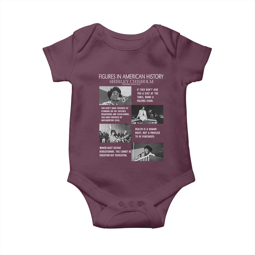 Shirley Chisholm Legacy Baby Onesie Civil Rights Woman Leader
