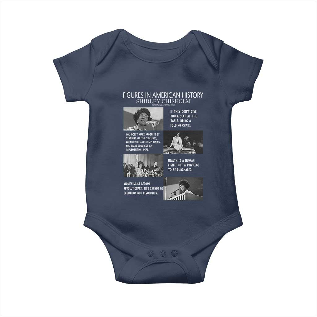 Shirley Chisholm Legacy Baby Onesie Civil Rights Woman Leader