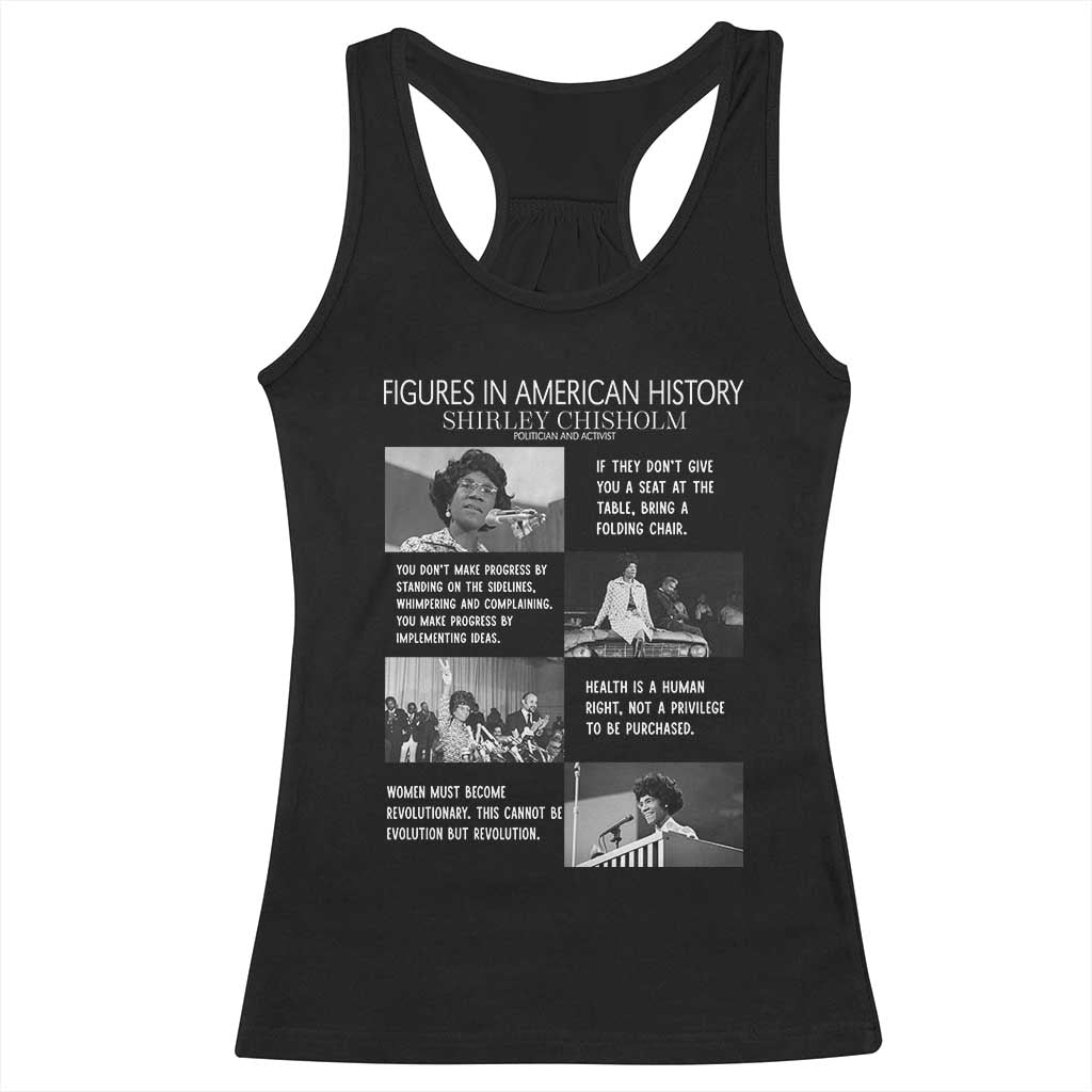 Shirley Chisholm Legacy Racerback Tank Top Civil Rights Woman Leader