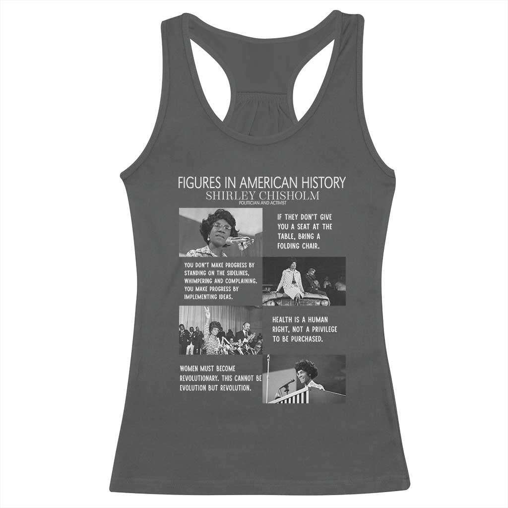 Shirley Chisholm Legacy Racerback Tank Top Civil Rights Woman Leader
