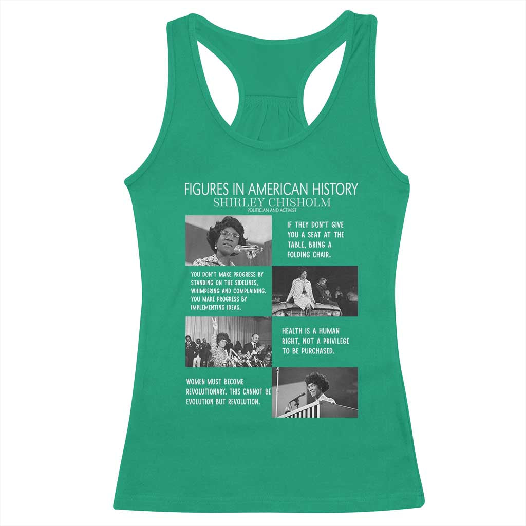 Shirley Chisholm Legacy Racerback Tank Top Civil Rights Woman Leader