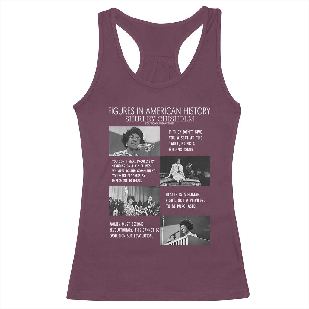 Shirley Chisholm Legacy Racerback Tank Top Civil Rights Woman Leader
