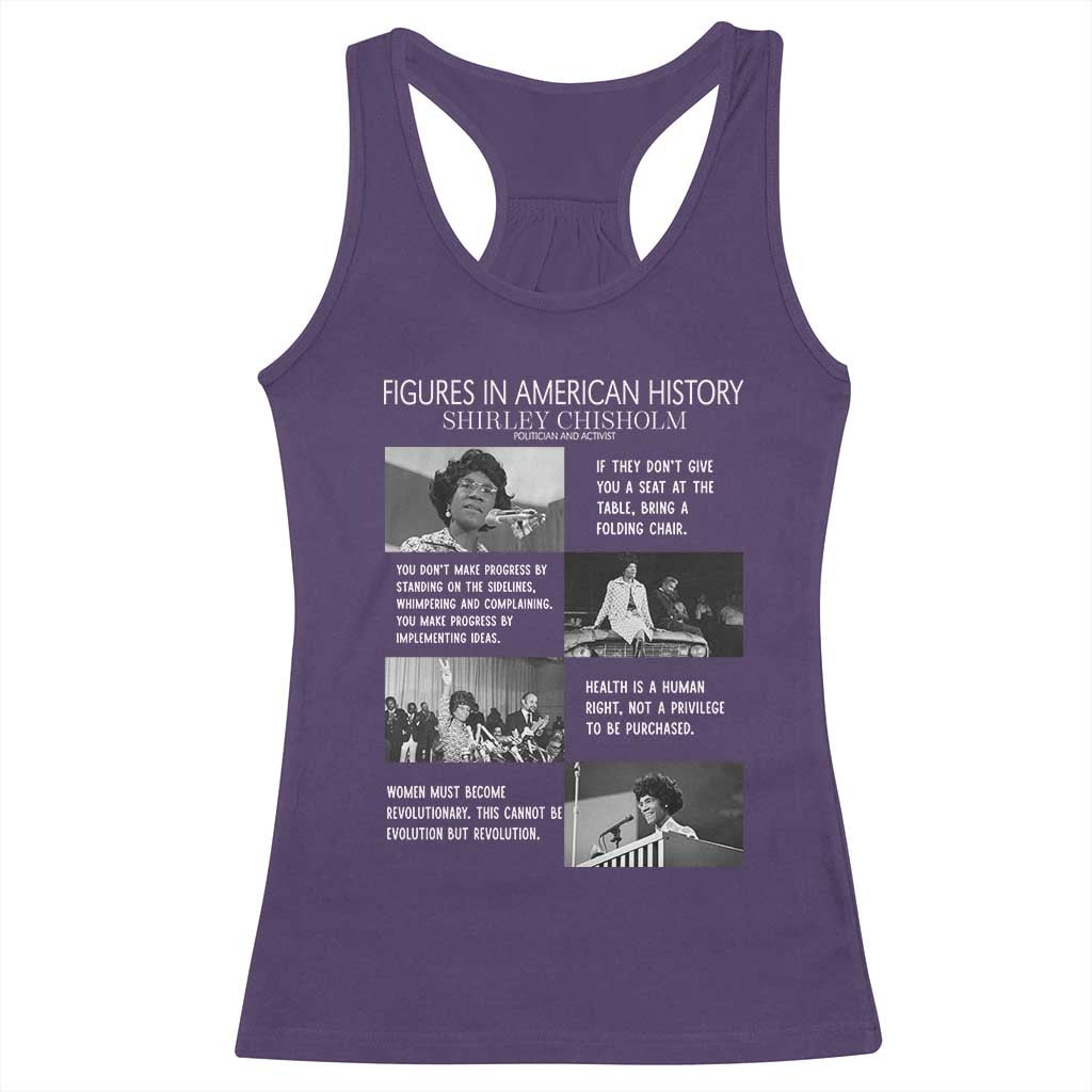 Shirley Chisholm Legacy Racerback Tank Top Civil Rights Woman Leader