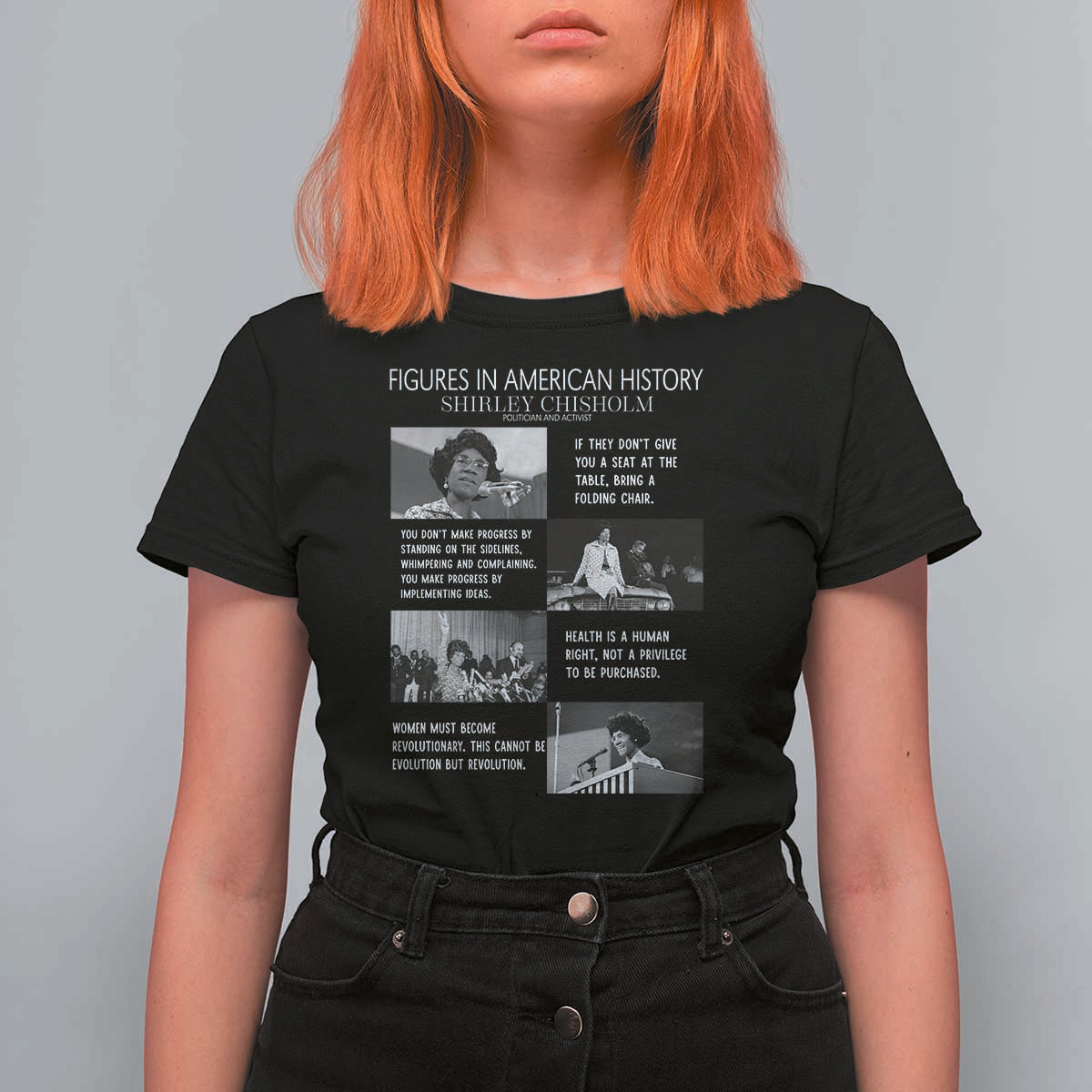Shirley Chisholm Legacy T Shirt For Women Civil Rights Woman Leader