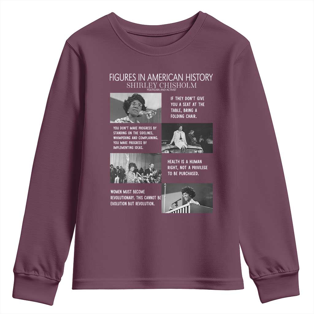 Shirley Chisholm Legacy Youth Sweatshirt Civil Rights Woman Leader