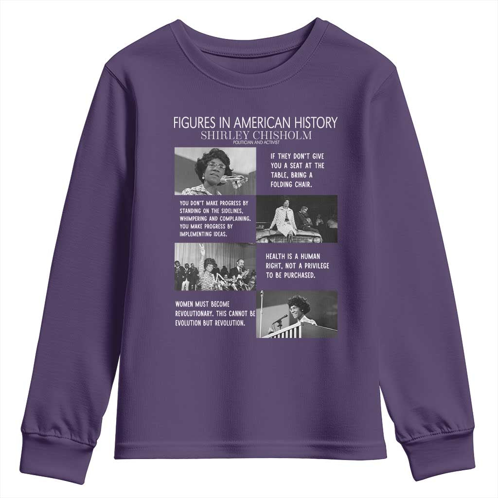 Shirley Chisholm Legacy Youth Sweatshirt Civil Rights Woman Leader