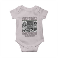 Shirley Chisholm Baby Onesie You Make Progress By Implementing Ideas Quote