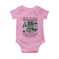 Shirley Chisholm Baby Onesie You Make Progress By Implementing Ideas Quote