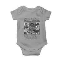 Shirley Chisholm Baby Onesie You Make Progress By Implementing Ideas Quote