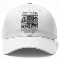 Shirley Chisholm Baseball Cap You Make Progress By Implementing Ideas Quote