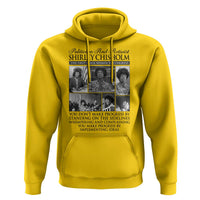 Shirley Chisholm Hoodie You Make Progress By Implementing Ideas Quote