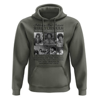 Shirley Chisholm Hoodie You Make Progress By Implementing Ideas Quote