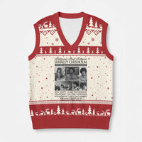 Shirley Chisholm V-Neck Knit Sweater Vest You Make Progress By Implementing Ideas Quote