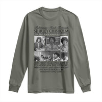 Shirley Chisholm Long Sleeve Shirt You Make Progress By Implementing Ideas Quote