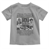 Shirley Chisholm Toddler T Shirt You Make Progress By Implementing Ideas Quote
