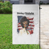 Shirley Chisholm For President 1972 With American Flag Garden Flag