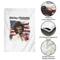 Shirley Chisholm For President 1972 With American Flag Garden Flag
