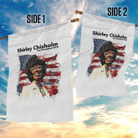 Shirley Chisholm For President 1972 With American Flag Garden Flag