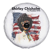 Shirley Chisholm For President 1972 With American Flag Spare Tire Cover