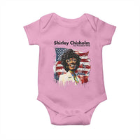 Shirley Chisholm For President 1972 With American Flag Baby Onesie