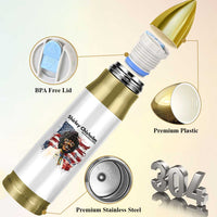 Shirley Chisholm For President 1972 With American Flag Bullet Tumbler
