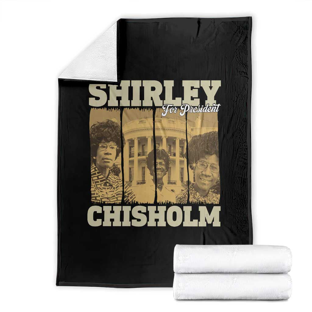 Shirley Chisholm For President Throw Blanket Historic Women Leader