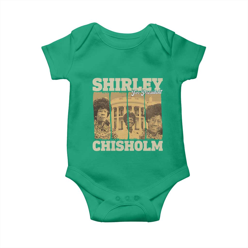 Shirley Chisholm For President Baby Onesie Historic Women Leader