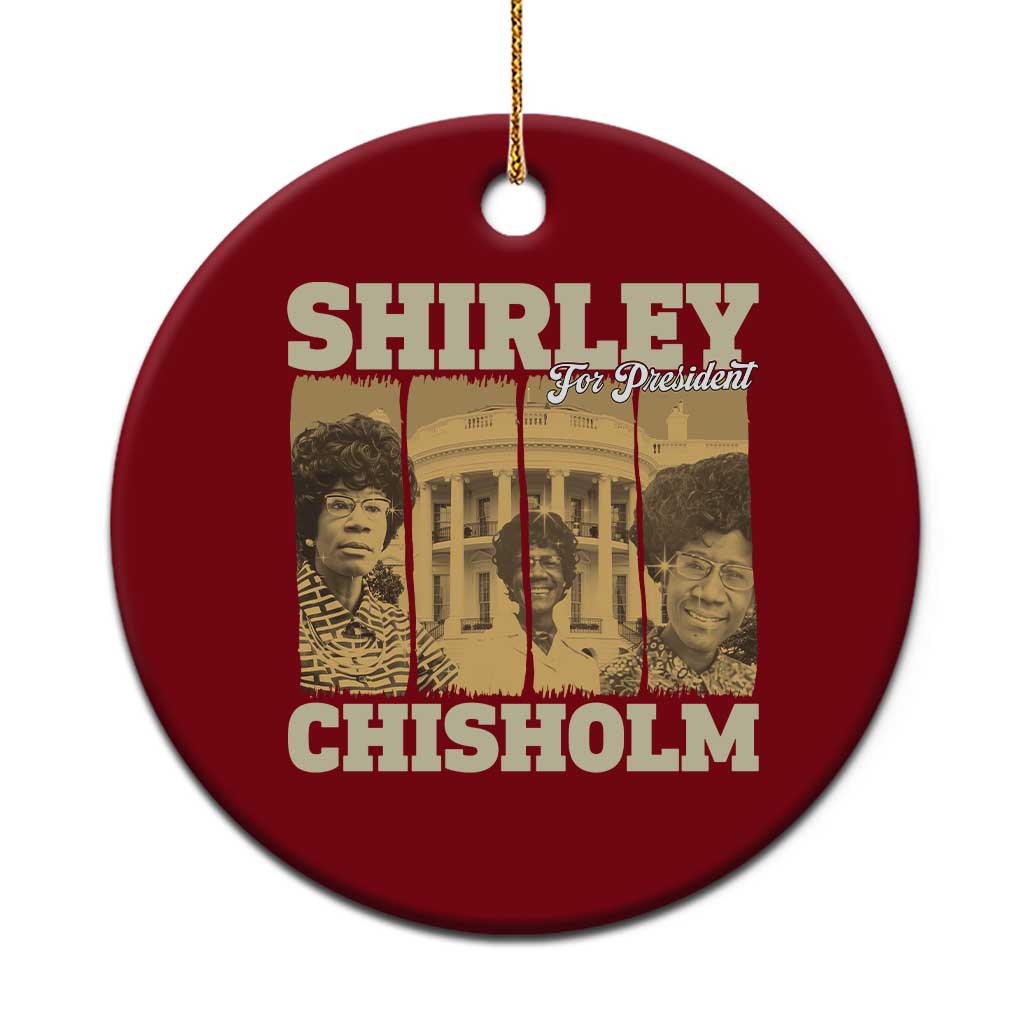 Shirley Chisholm For President Ceramic Ornament Historic Women Leader