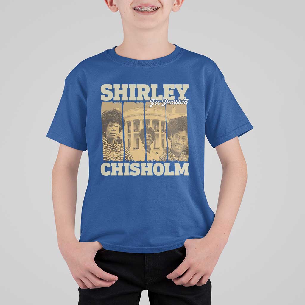 Shirley Chisholm For President T Shirt For Kid Historic Women Leader